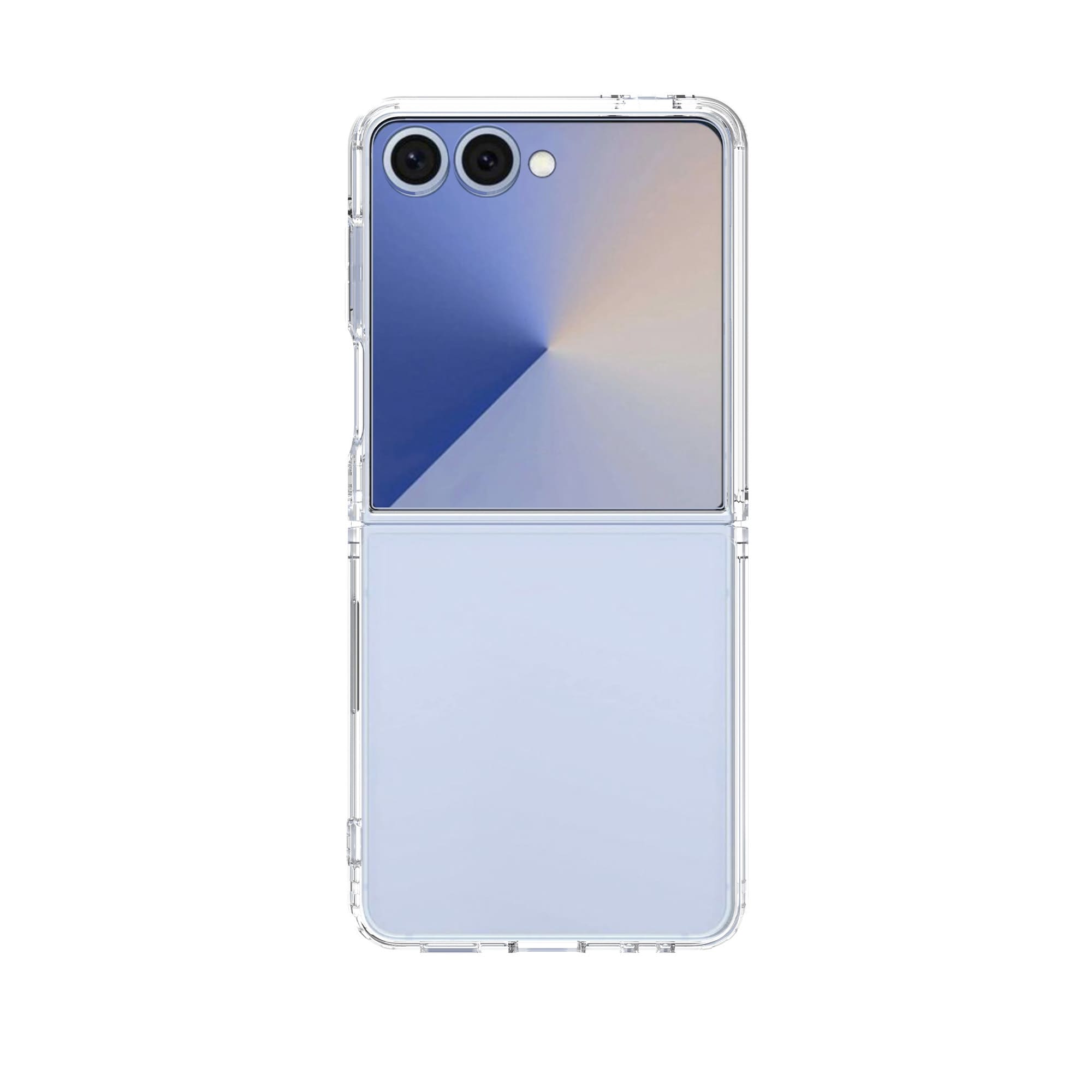 Samsung Galaxy Z Flip 7 Crystal Hybrid-skal, Genomskinlig