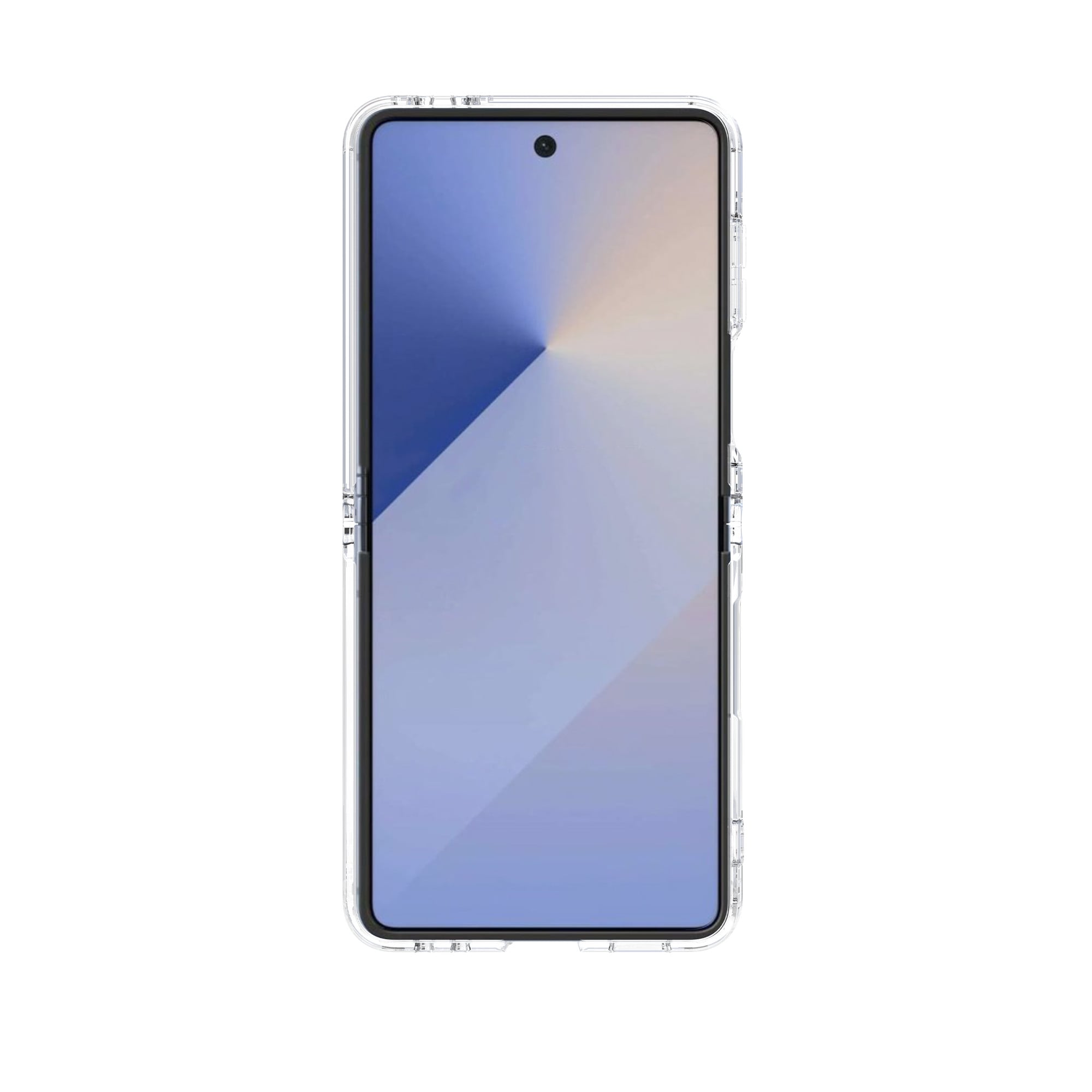 Samsung Galaxy Z Flip 7 Crystal Hybrid-skal, Genomskinlig