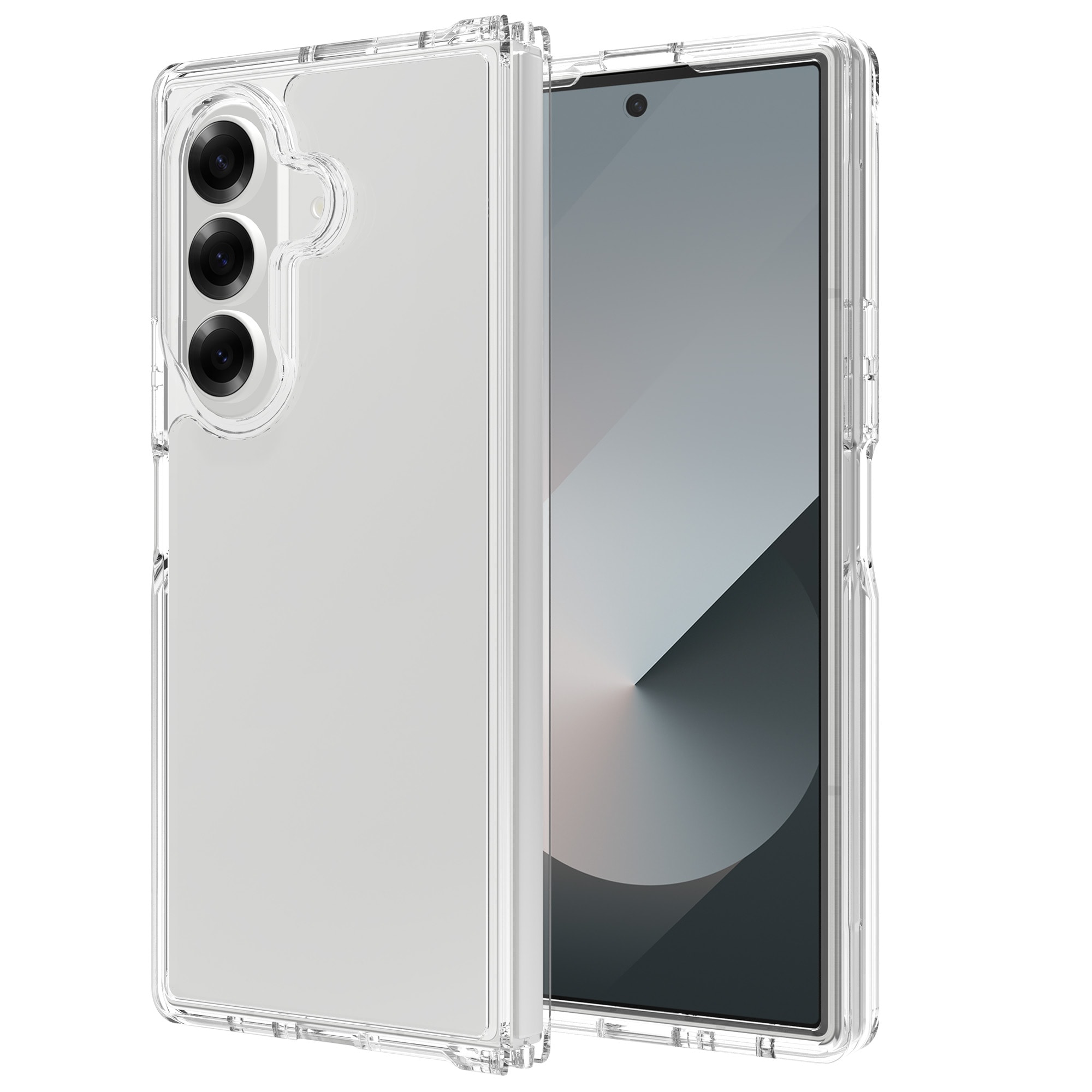 Samsung Galaxy Z Fold 7 Crystal Hybrid-skal, Genomskinlig