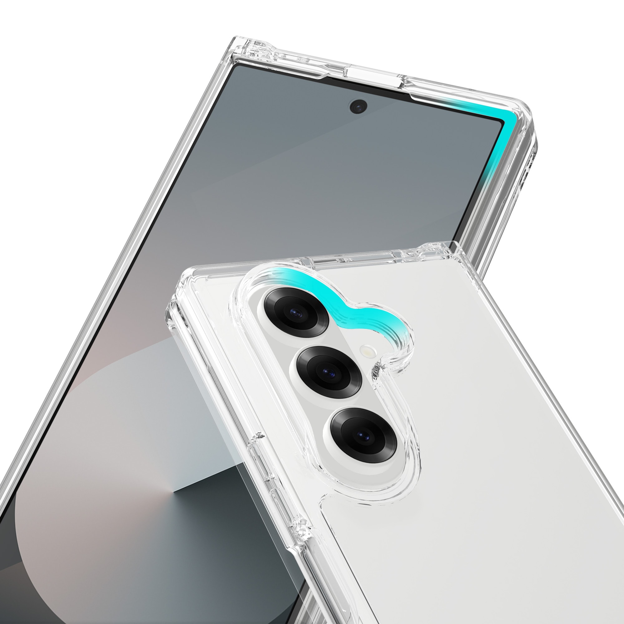 Samsung Galaxy Z Fold 7 Crystal Hybrid-skal, Genomskinlig