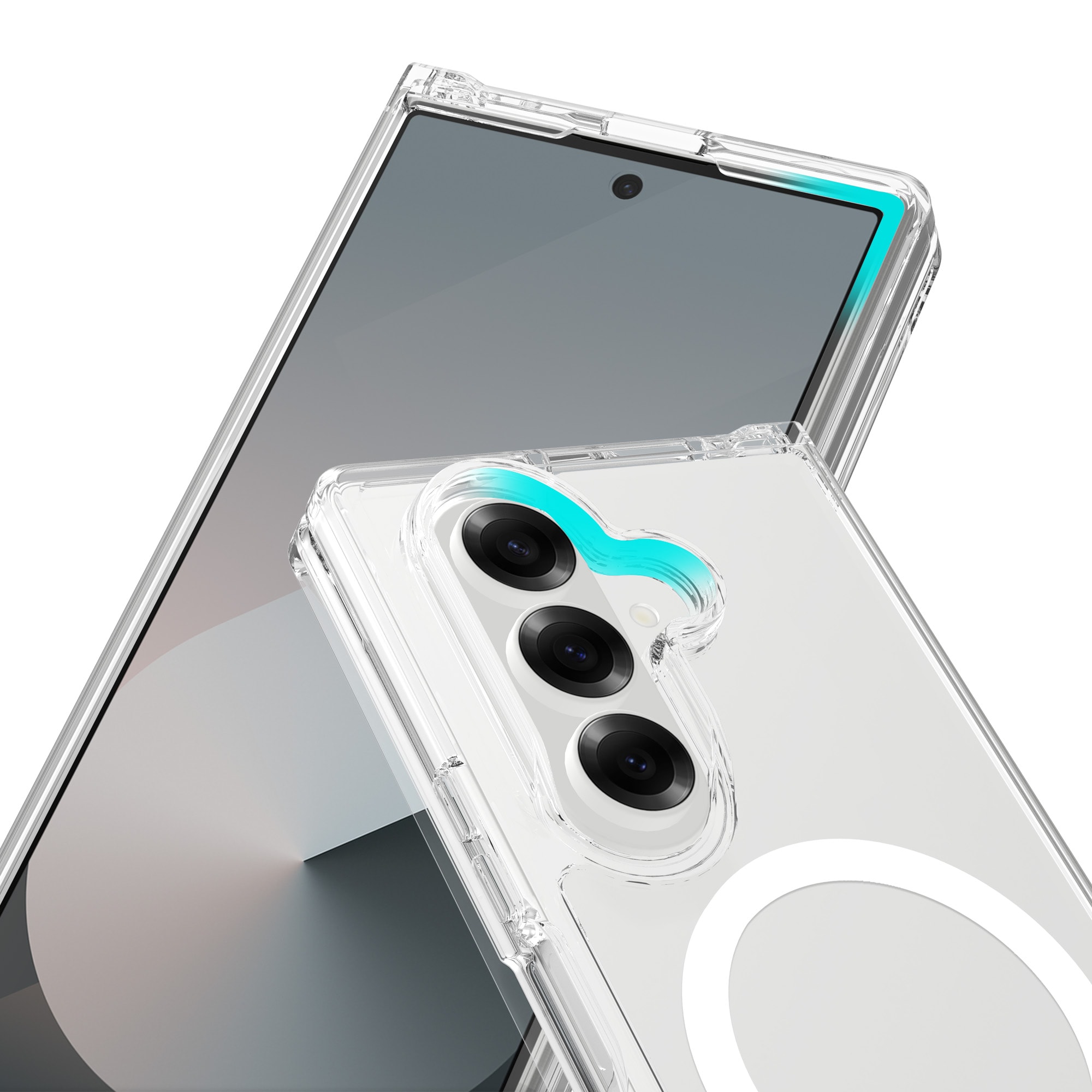 Samsung Galaxy Z Fold 7 MagSafe Hybrid-skal, Genomskinlig