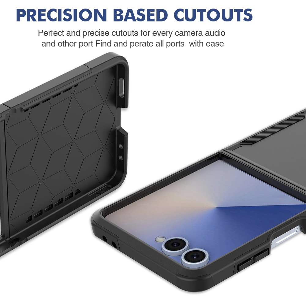 Samsung Galaxy Z Flip 7 Hybrid-skal Off-road, Svart