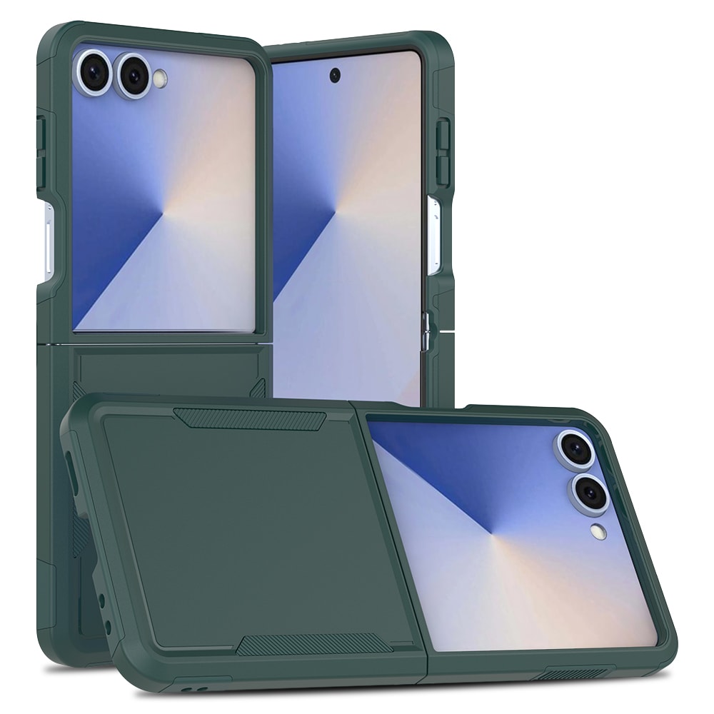 Samsung Galaxy Z Flip 7 Hybrid-skal Off-road, Grön