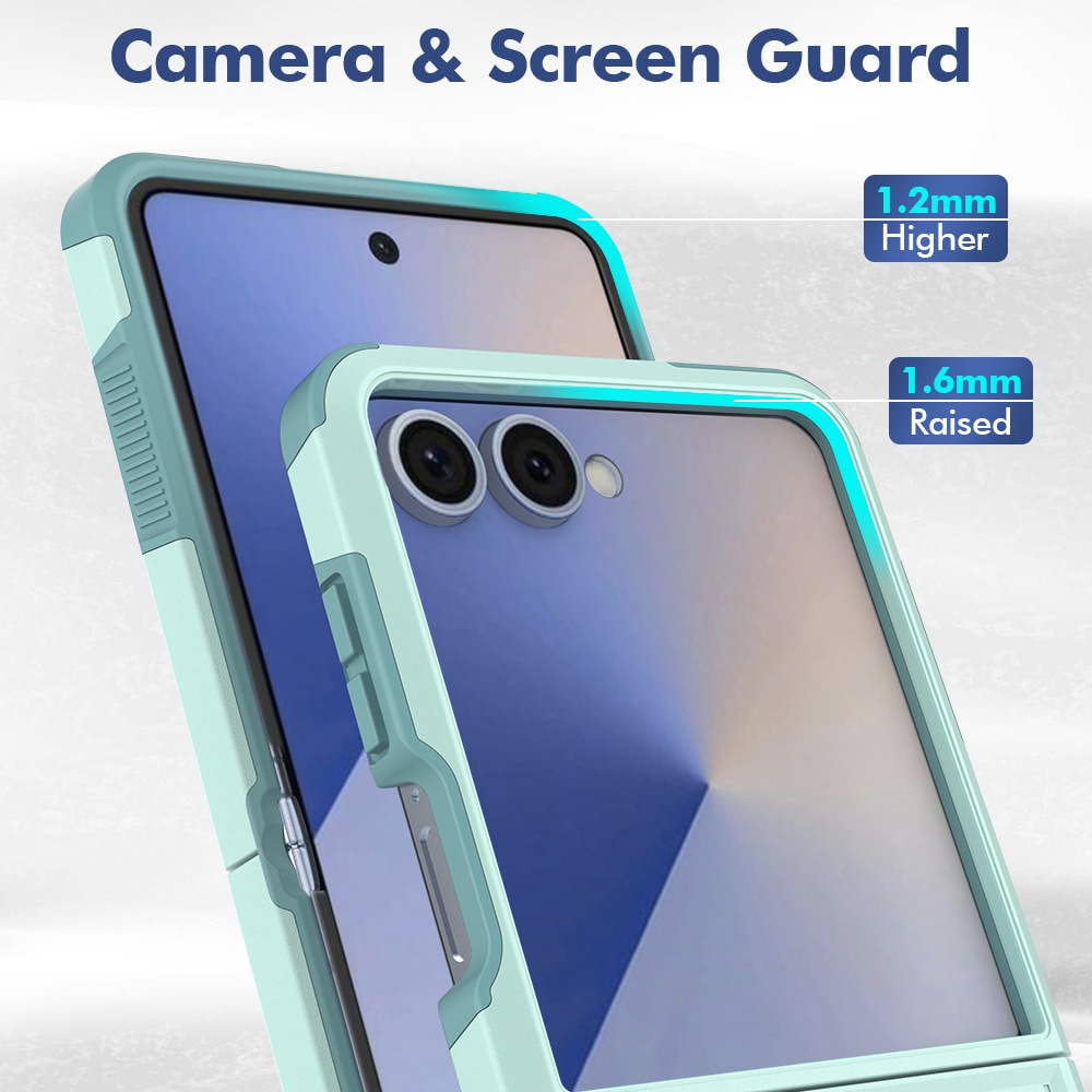 Samsung Galaxy Z Flip 7 Hybrid-skal Off-road, Mintgrön