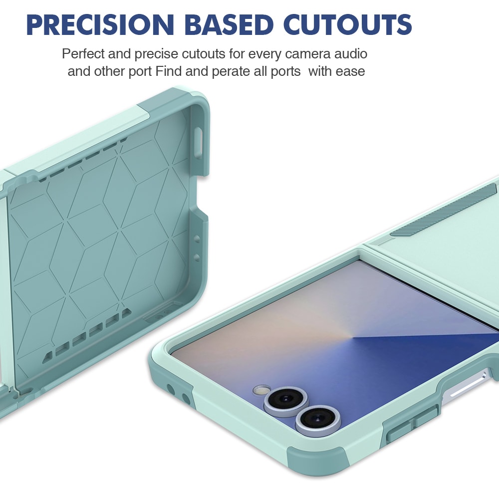 Samsung Galaxy Z Flip 7 Hybrid-skal Off-road, Mintgrön