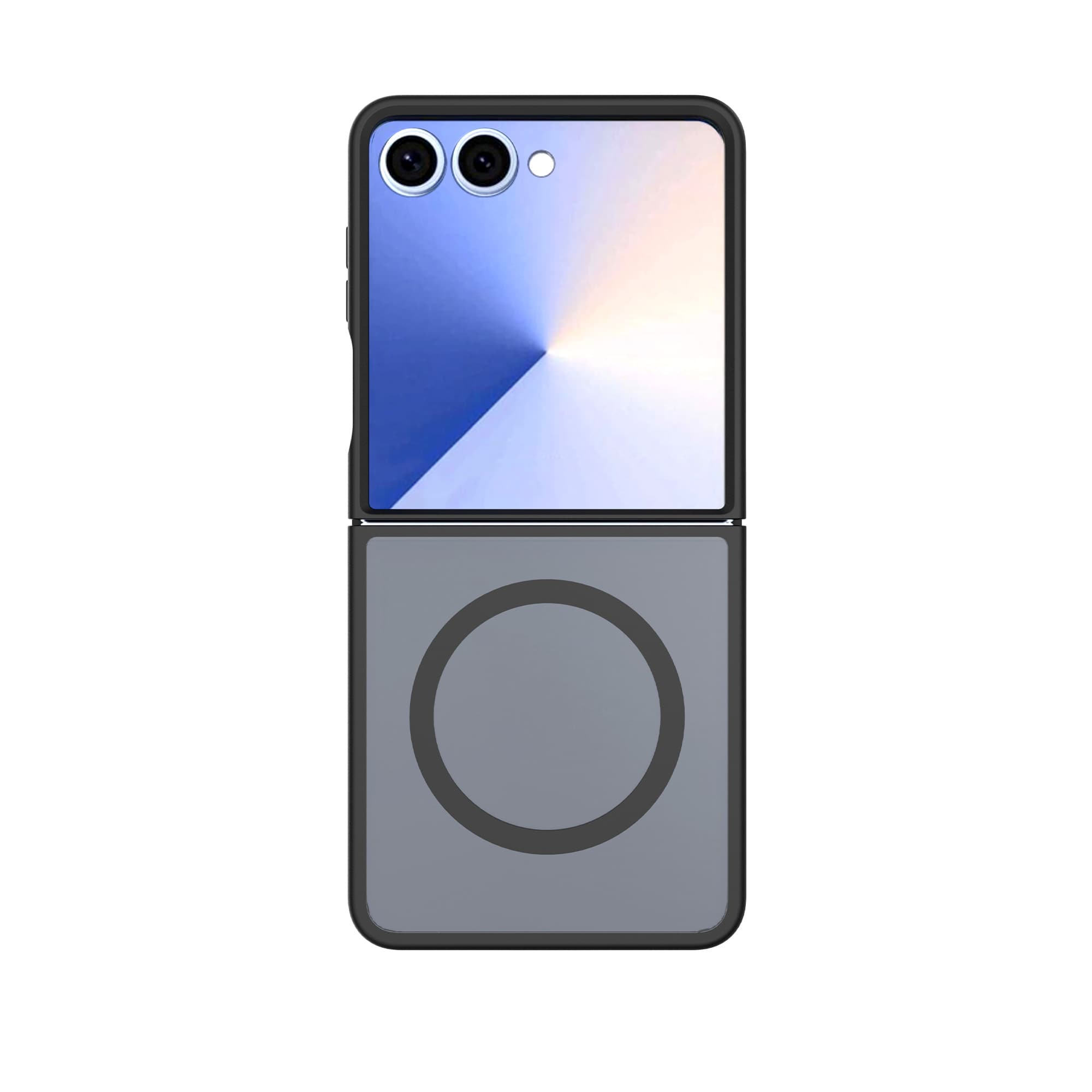 Samsung Galaxy Z Flip 7 Hybrid-skal Magnetisk, Frosted Black