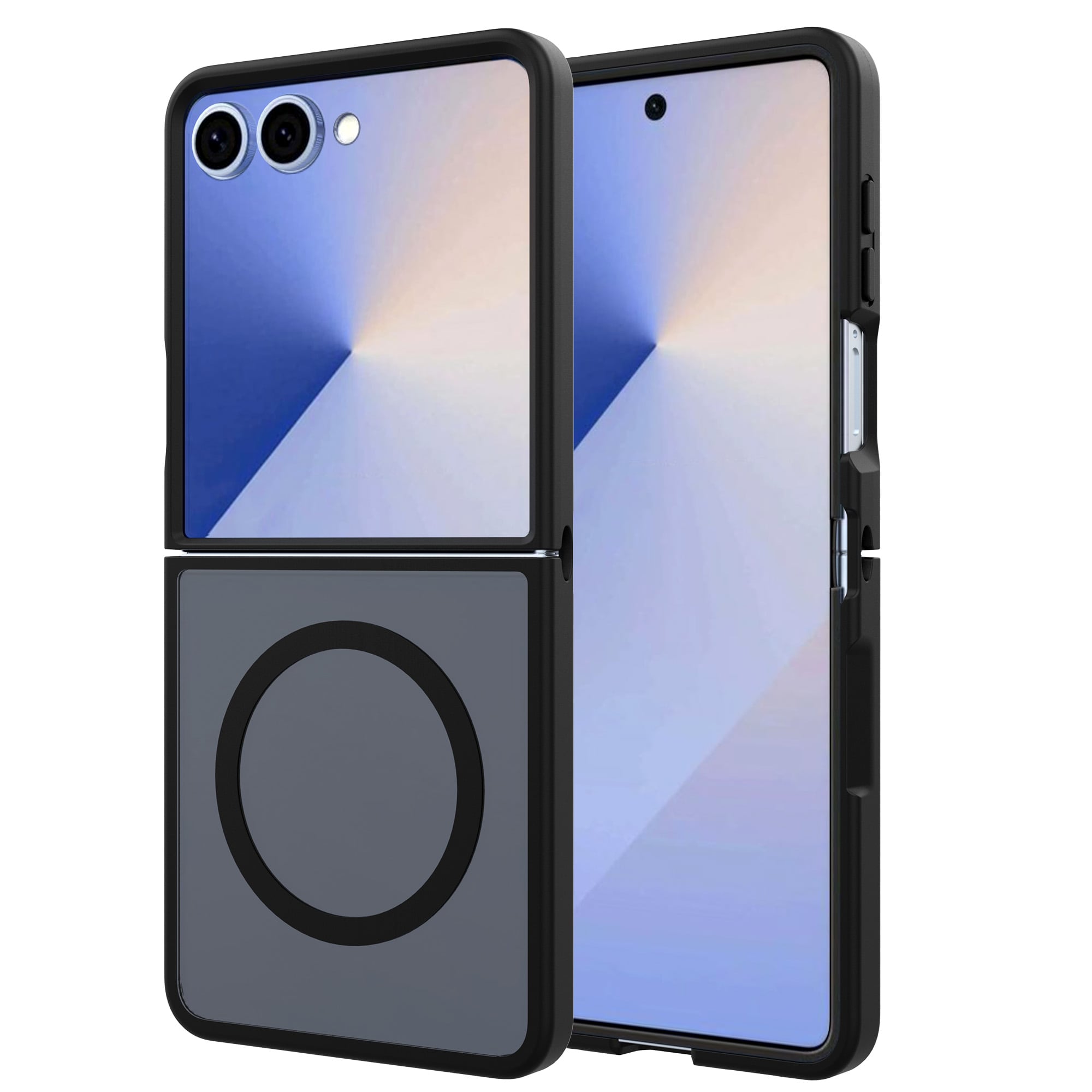 Samsung Galaxy Z Flip 7 Hybrid-skal Magnetisk, Frosted Black