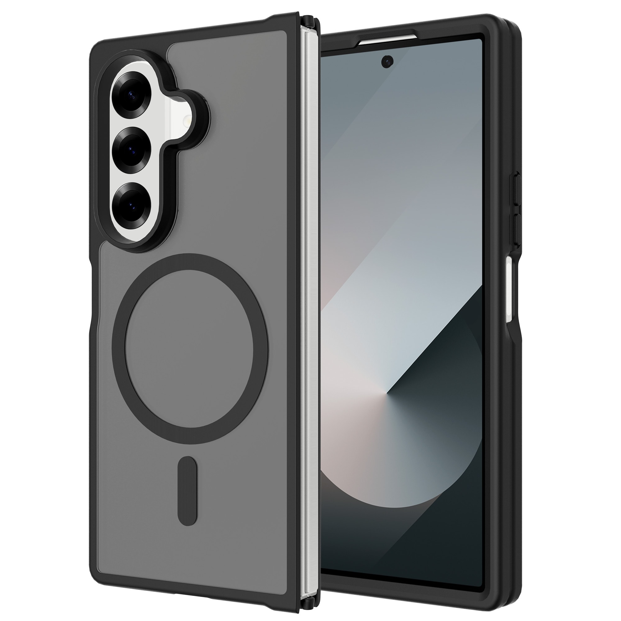 Samsung Galaxy Z Fold 7 Hybrid-skal Magnetisk, Frosted Black