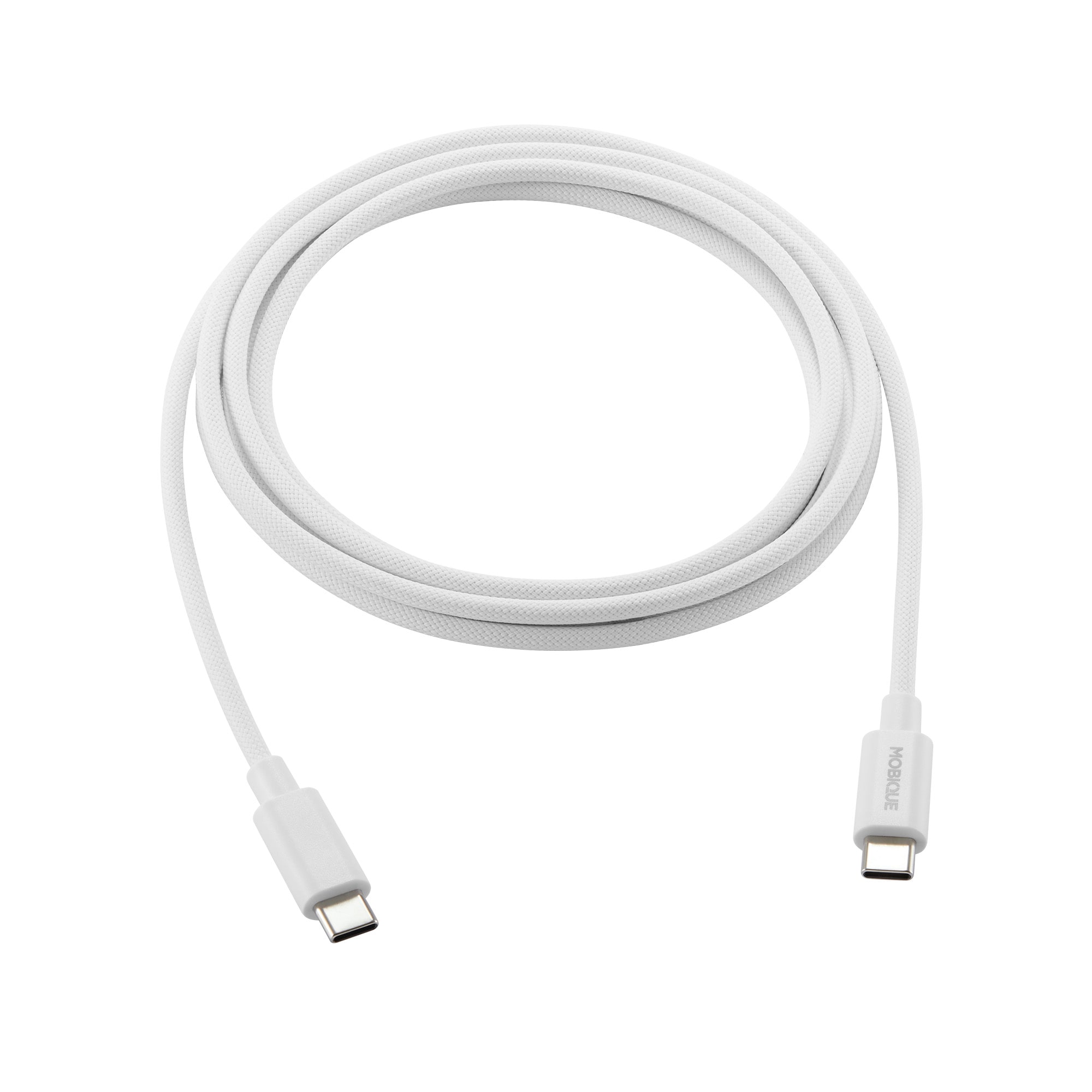 Premium Laddningskabel USB-C till USB-C 2m, vit
