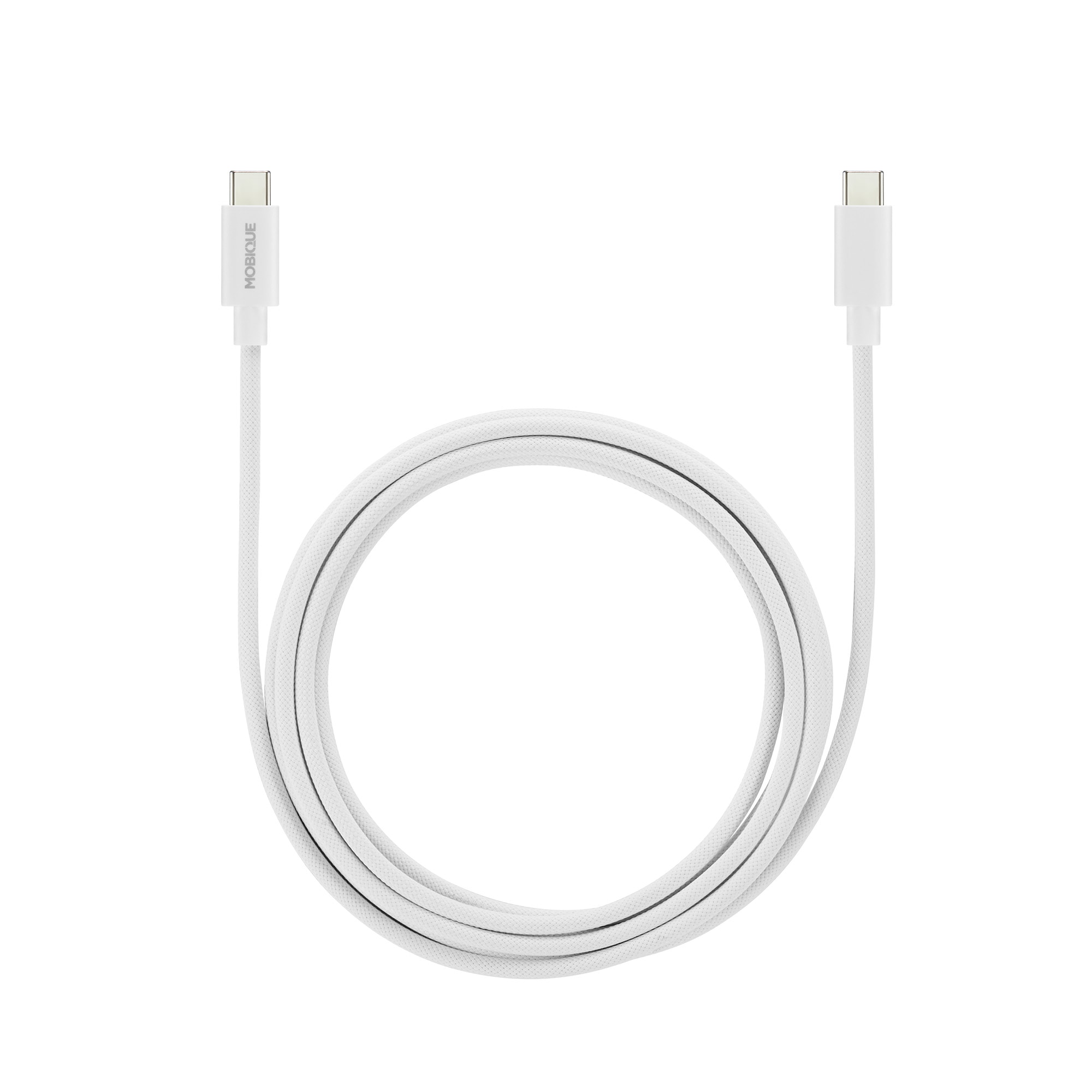 Premium Laddningskabel USB-C till USB-C 2m, vit