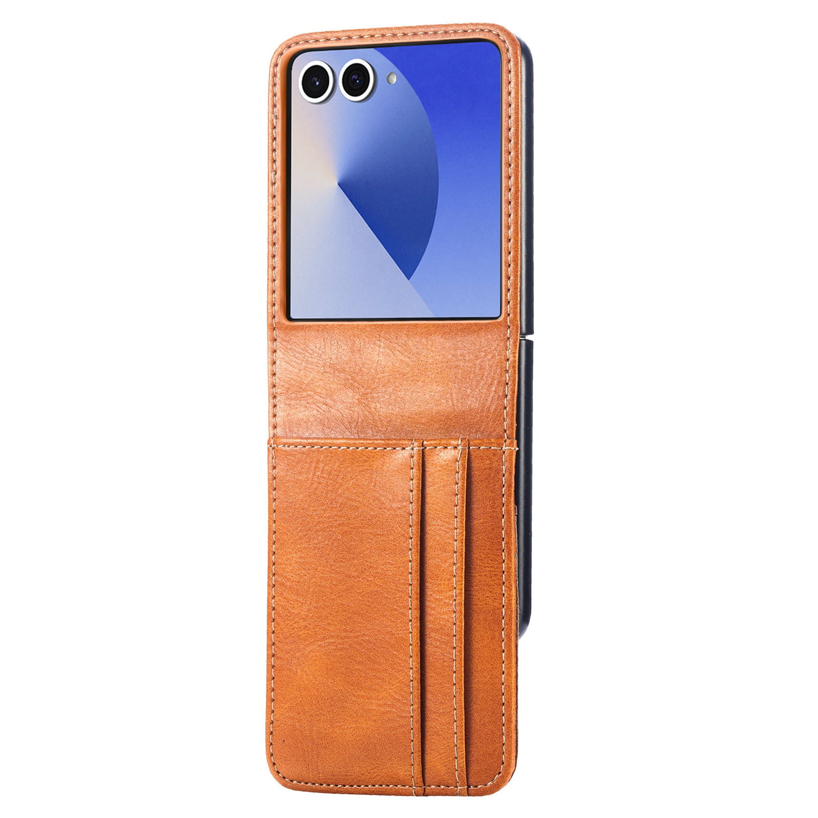 Samsung Galaxy Z Flip 7 Enkelt mobilfodral, Cognac