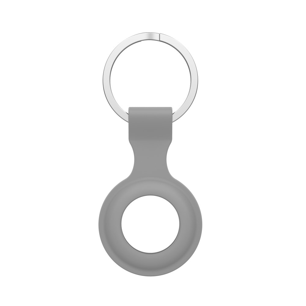 Apple AirTag Nyckelring med silikonskal, grå