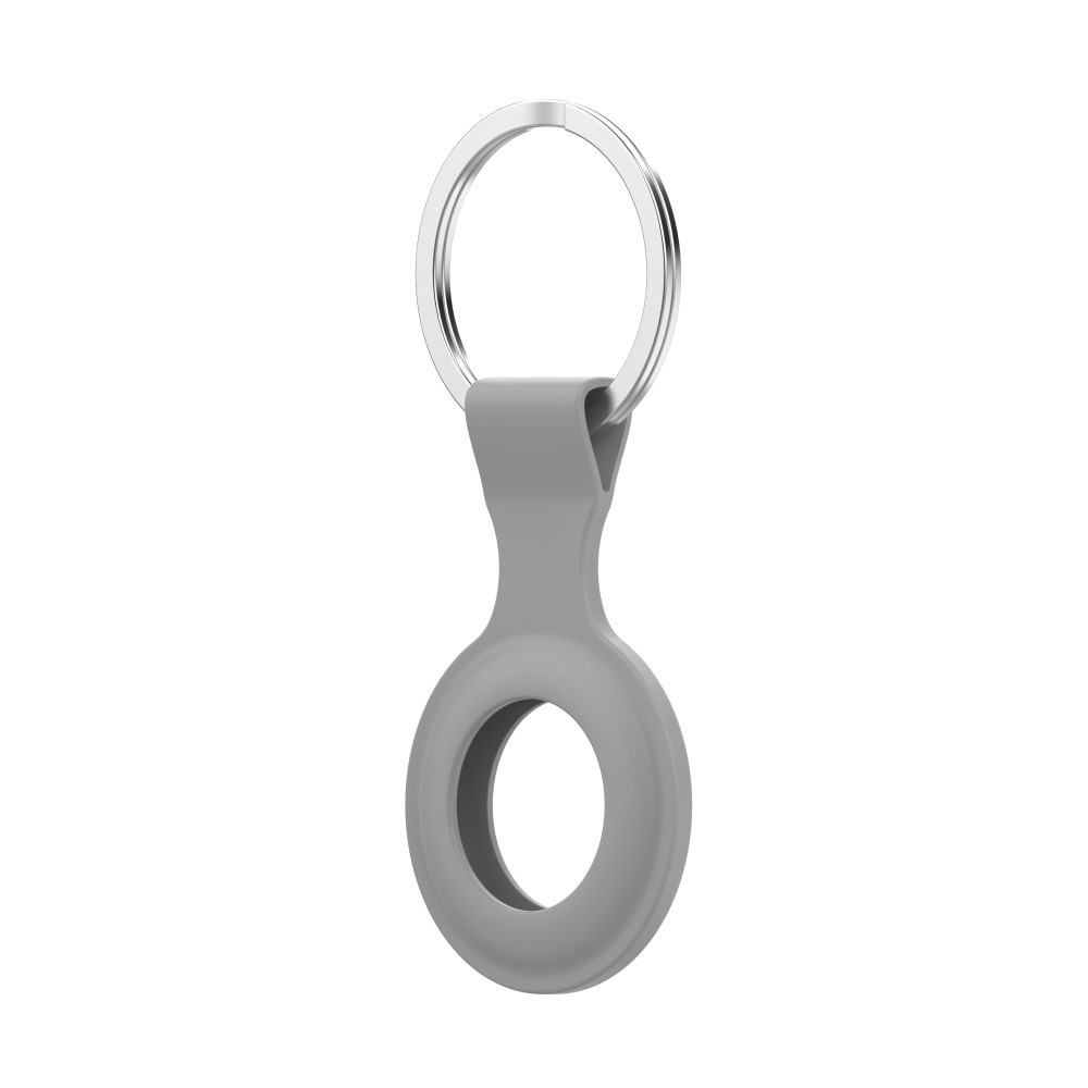 Apple AirTag Nyckelring med silikonskal, grå