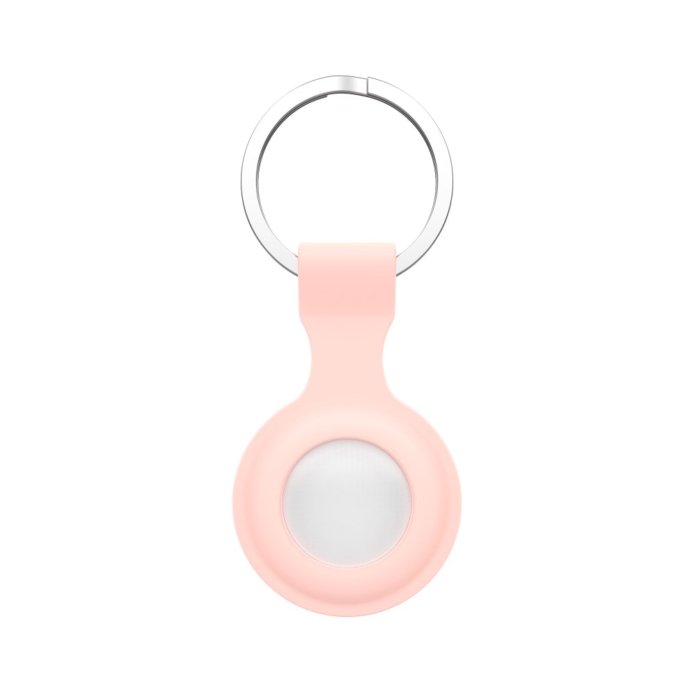 Apple AirTag Nyckelring med silikonskal, rosa