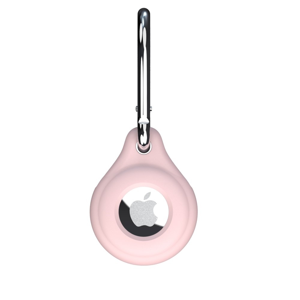 Apple AirTag Karbinhake med silikonskal, rosa