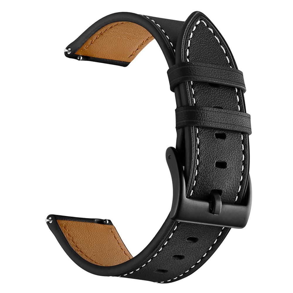 Hama Fit Watch 5910 Armband i äkta läder, svart