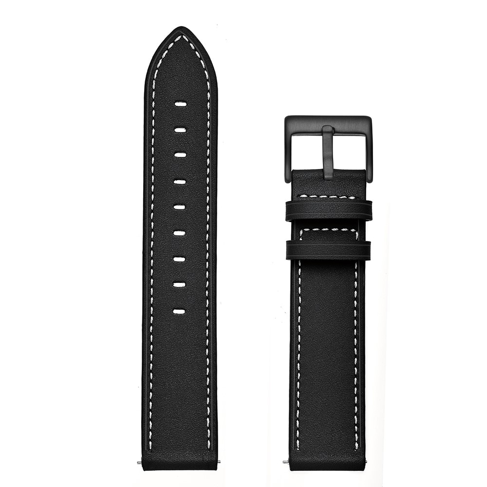 Samsung Galaxy Watch Active Armband i äkta läder, svart
