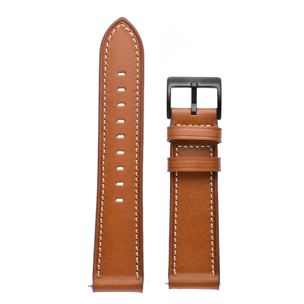 Garmin Vivoactive 5 Armband i äkta läder, cognac