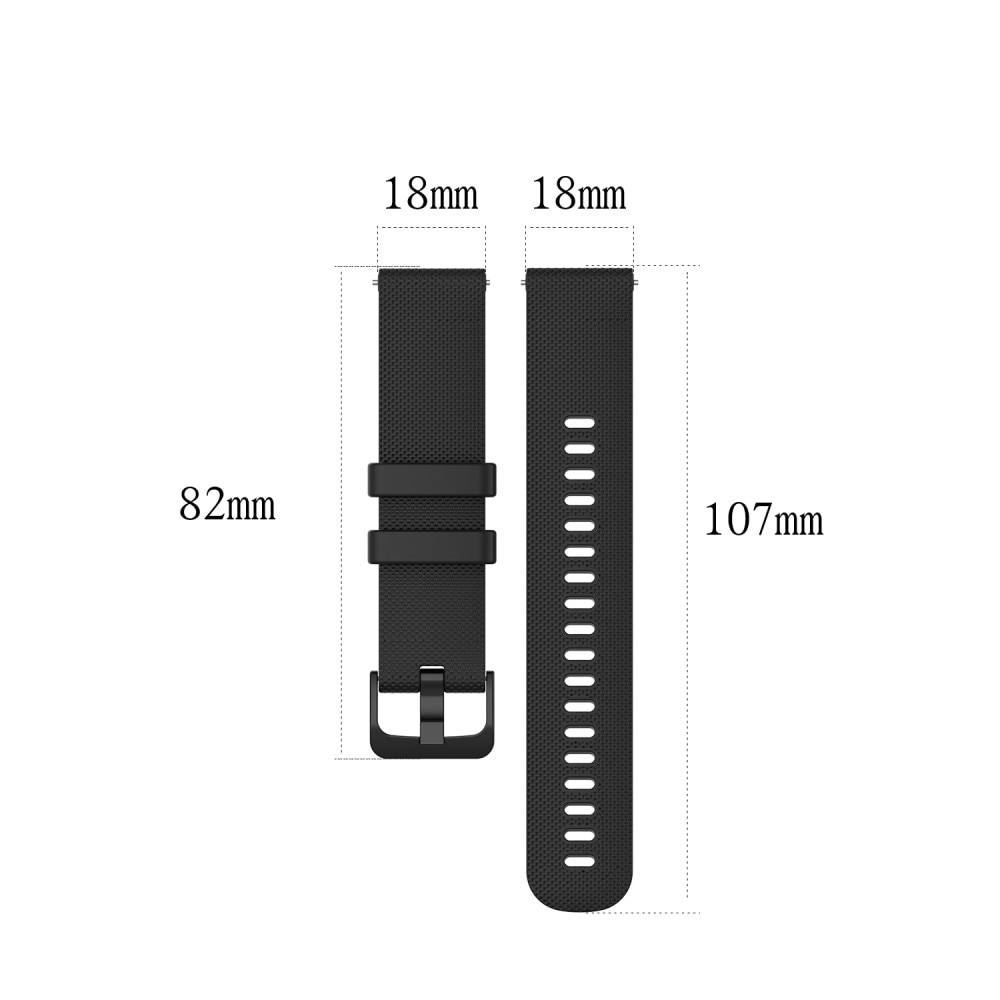 Garmin Vivoactive 4s Armband i silikon, svart