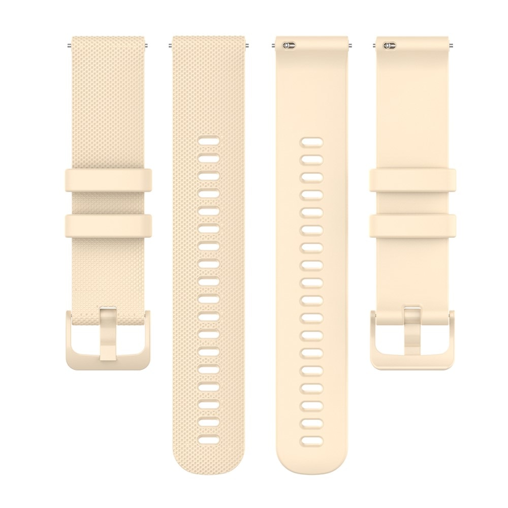 Universal 18mm Armband i silikon, beige