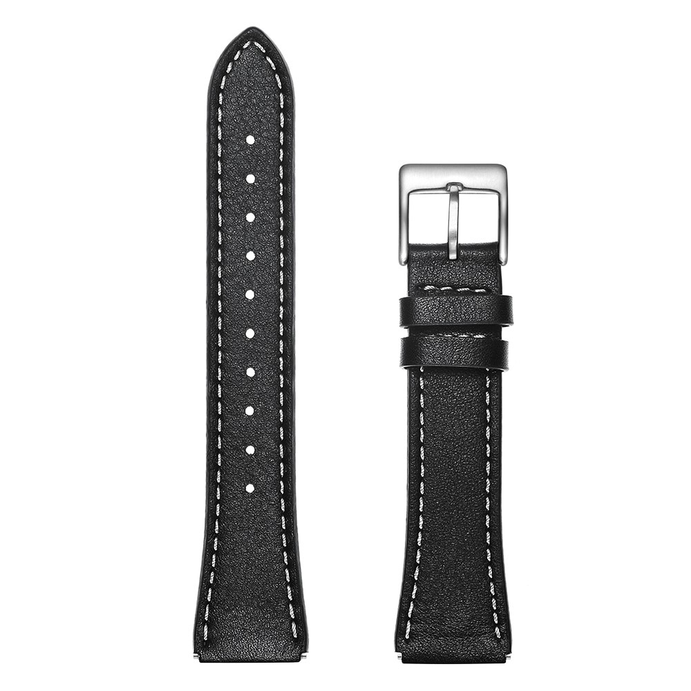 Garmin Vivoactive 4s Armband i äkta läder, svart