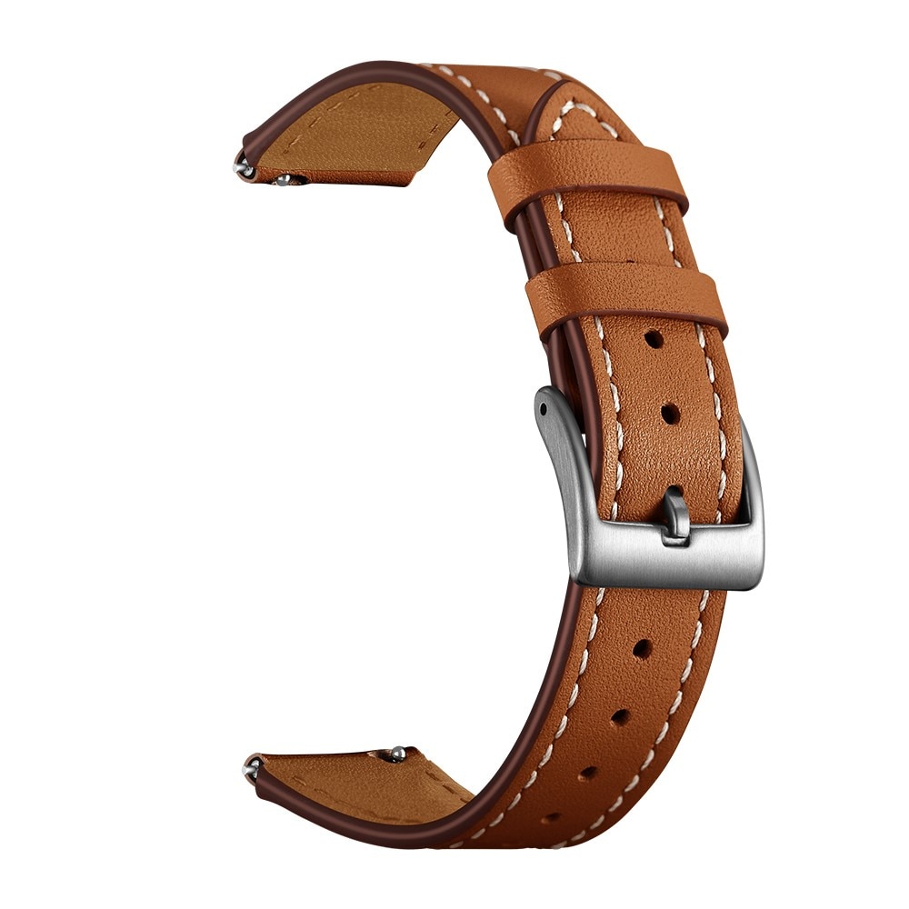 Garmin Vivoactive 4s/Venu 2s Armband i äkta läder, brun