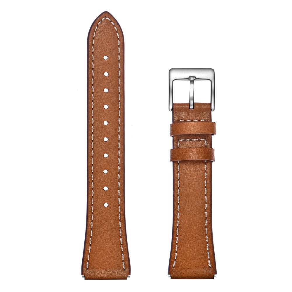 Garmin Vivoactive 4s Armband i äkta läder, brun