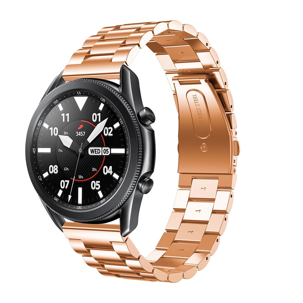 Samsung Galaxy Watch 5 40mm Stilrent länkarmband i metall, roséguld