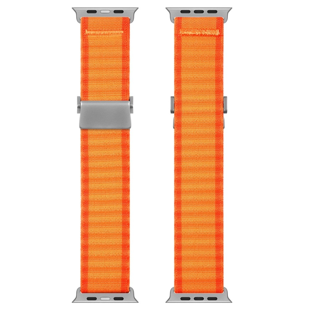 Apple Watch Series 7 45mm Active nylonarmband, Orange