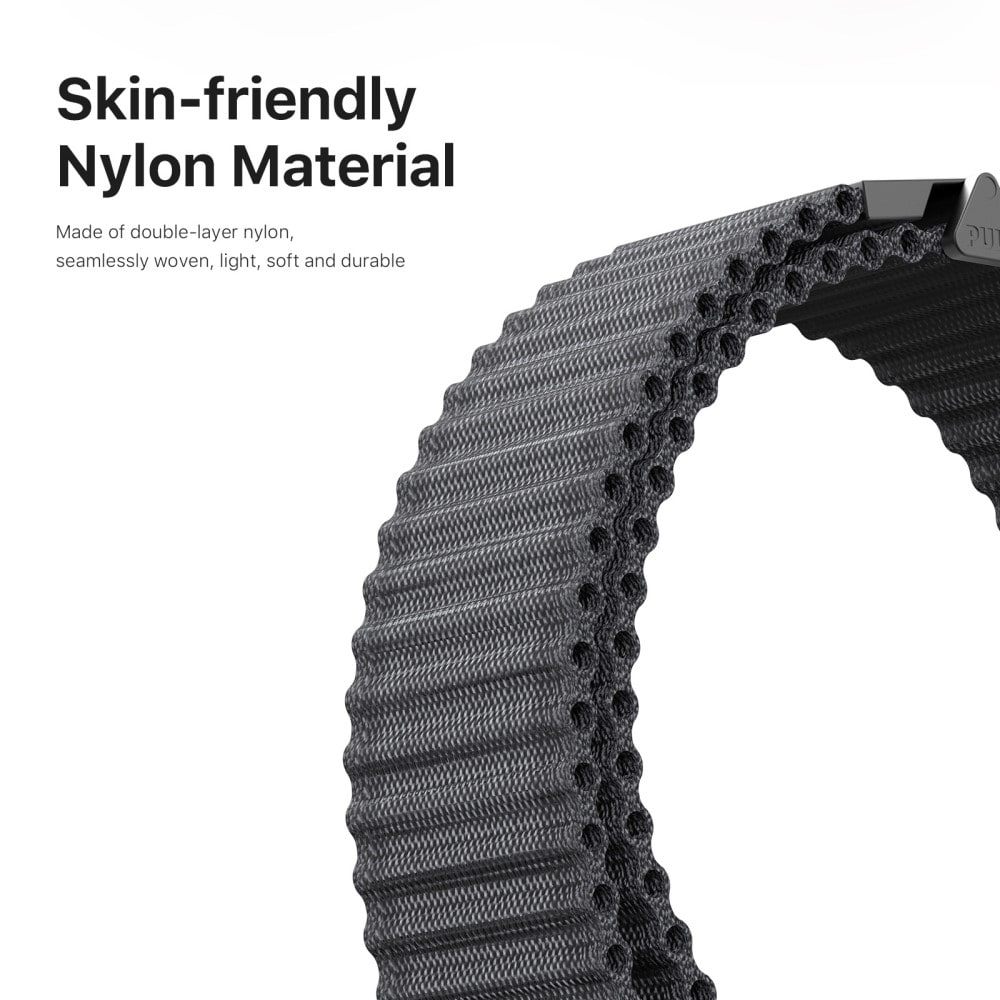 Samsung Galaxy Watch Ultra 47mm Active nylonarmband, Svart