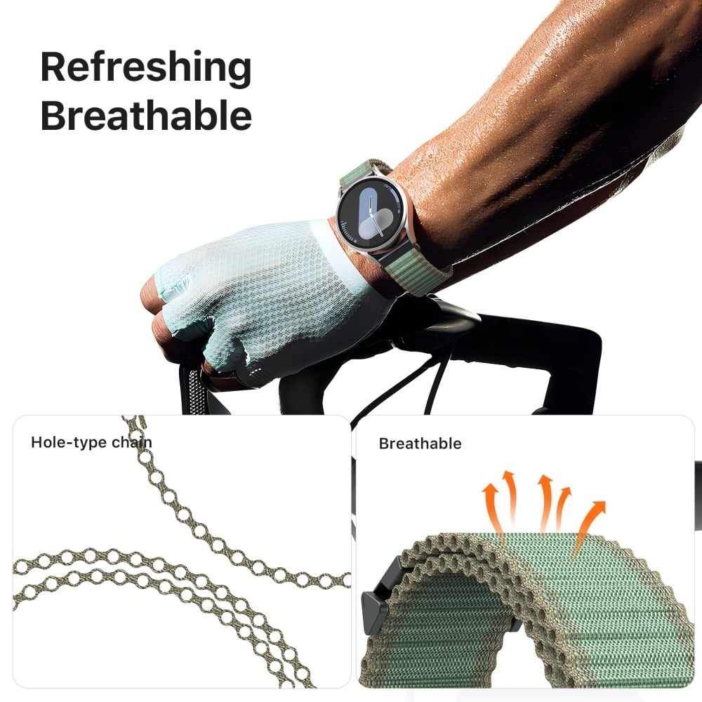 Universal 20mm Active nylonarmband, grön