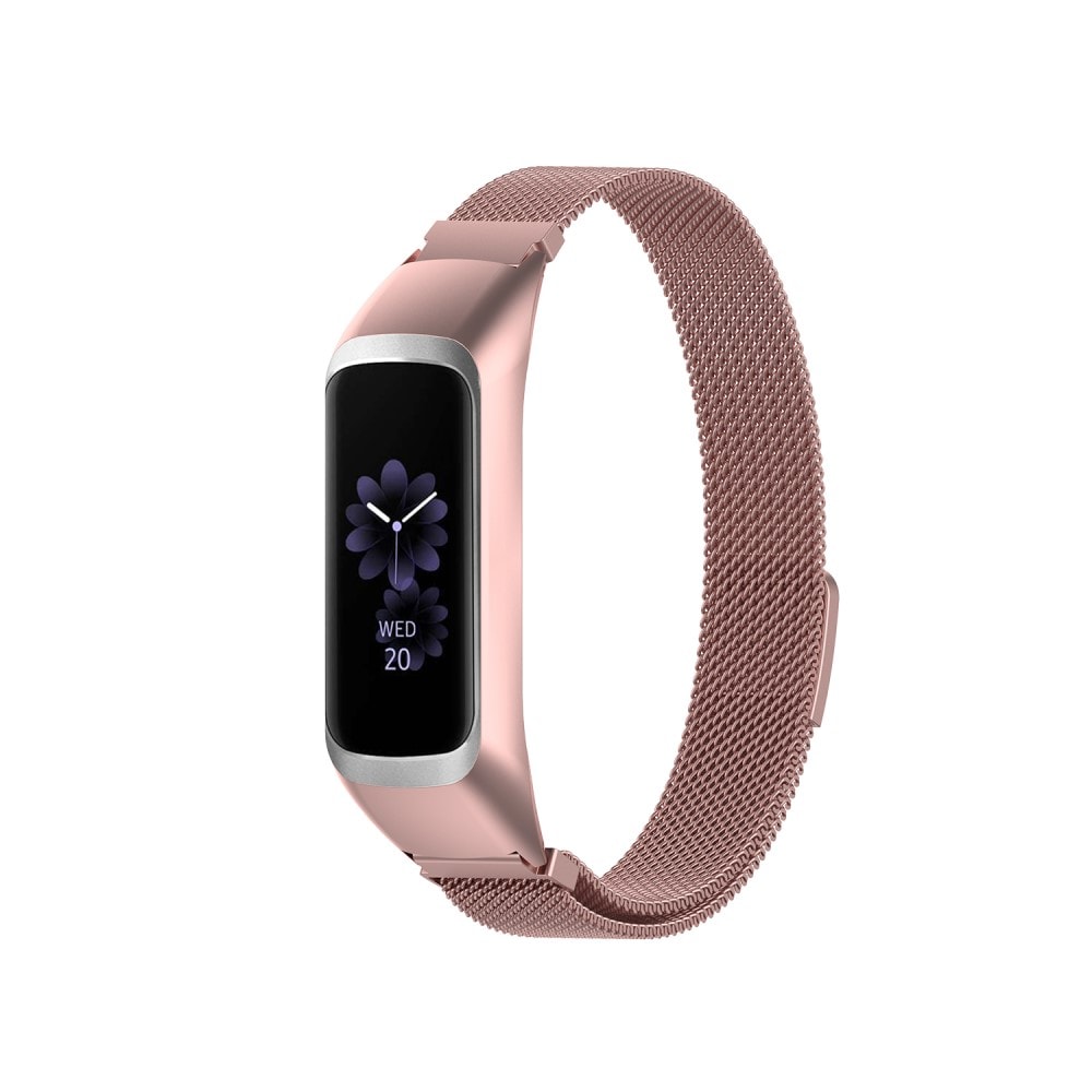 Samsung Galaxy Fit 2 Armband Milanese Loop, rosa guld