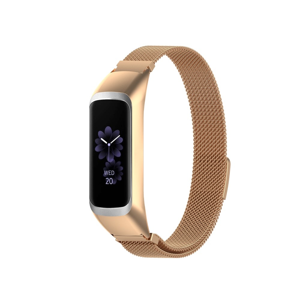 Samsung Galaxy Fit 2 Armband Milanese Loop, roséguld