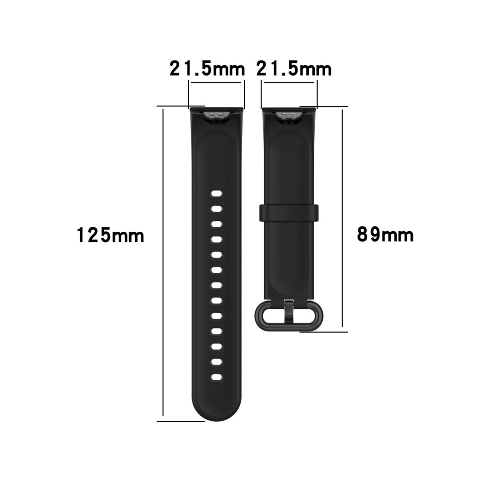 Xiaomi Mi Watch Lite Armband i silikon, svart