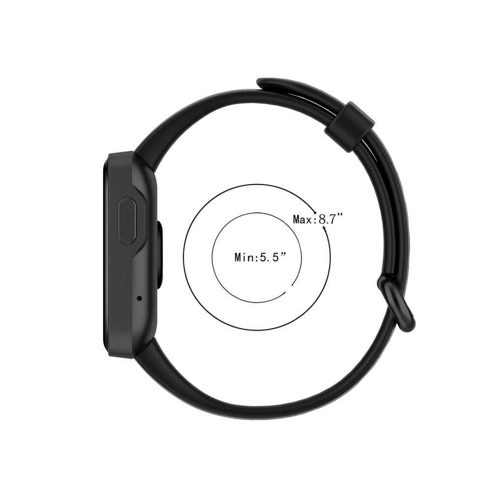 Xiaomi Mi Watch Lite Armband i silikon, svart