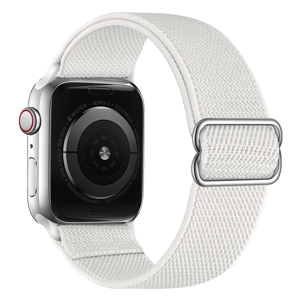 Apple Watch SE 44mm Armband i resår, vit