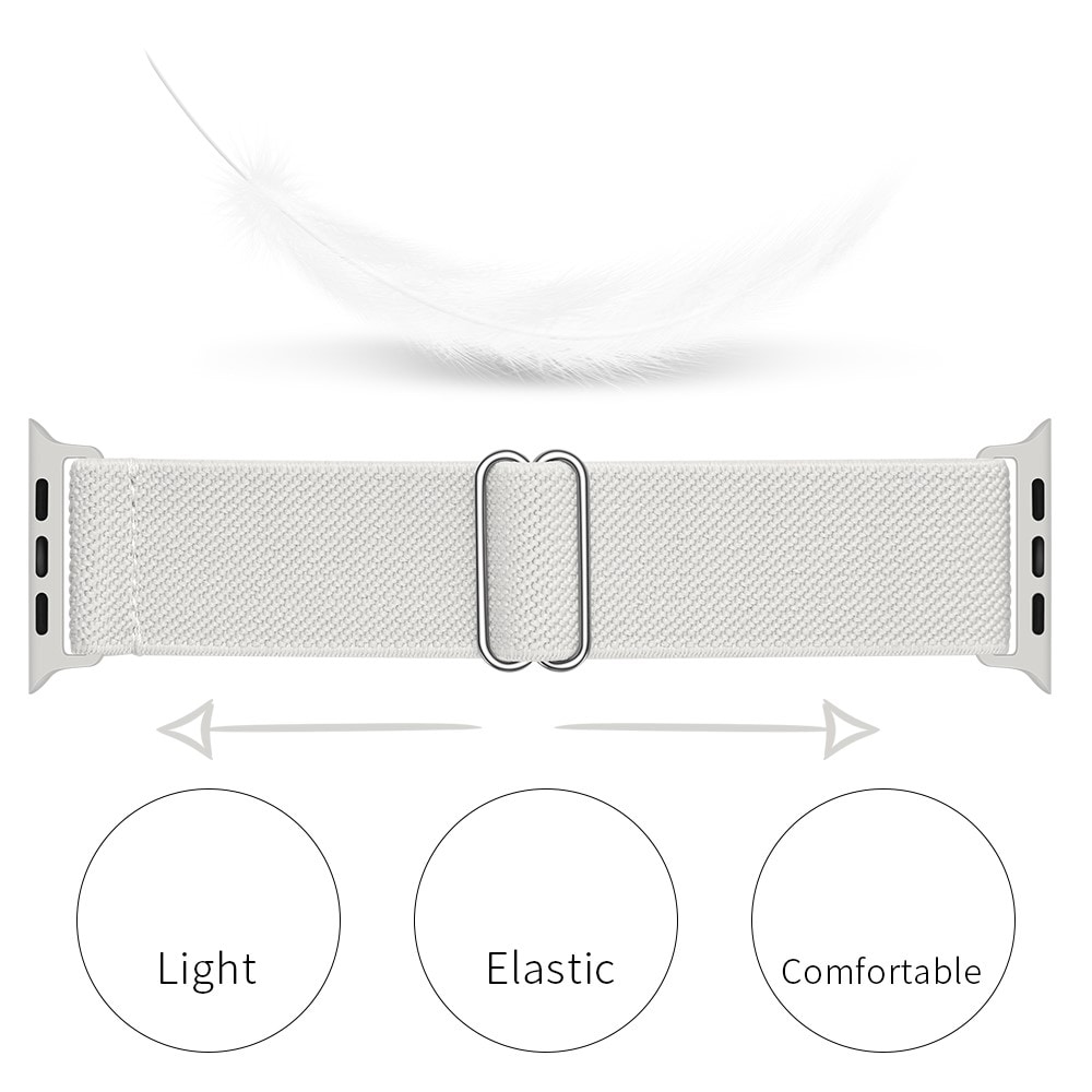 Apple Watch 41mm Series 9 Armband i resår, vit