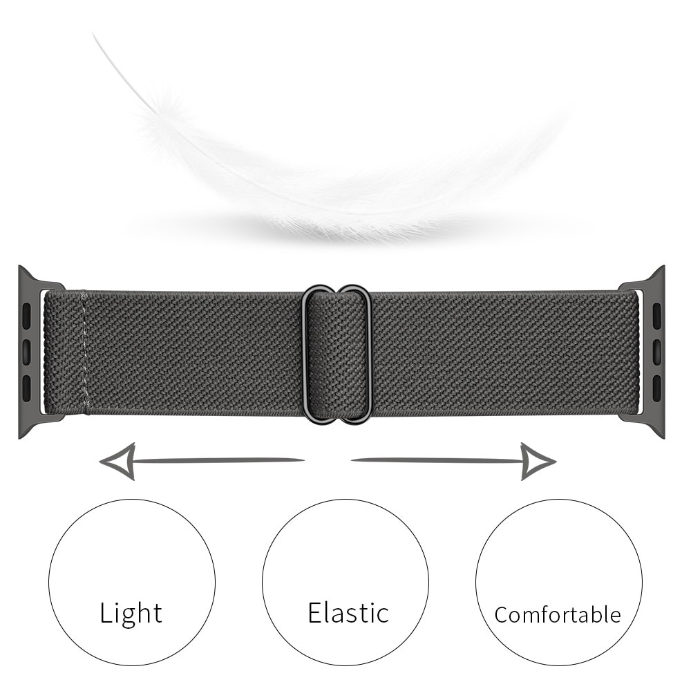 Apple Watch 45mm Series 9 Armband i resår, grå