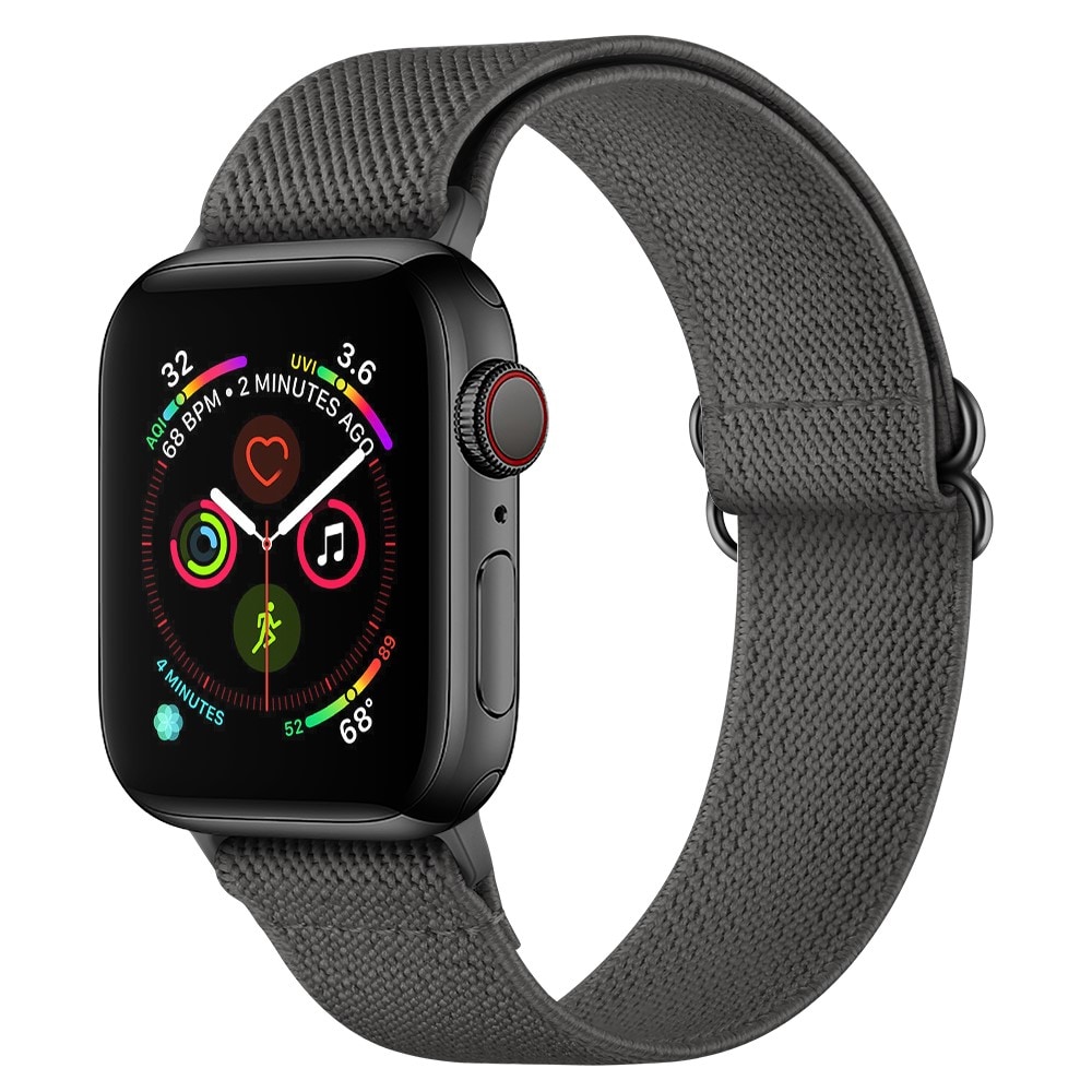 Apple Watch 45mm Series 7 Armband i resår, grå