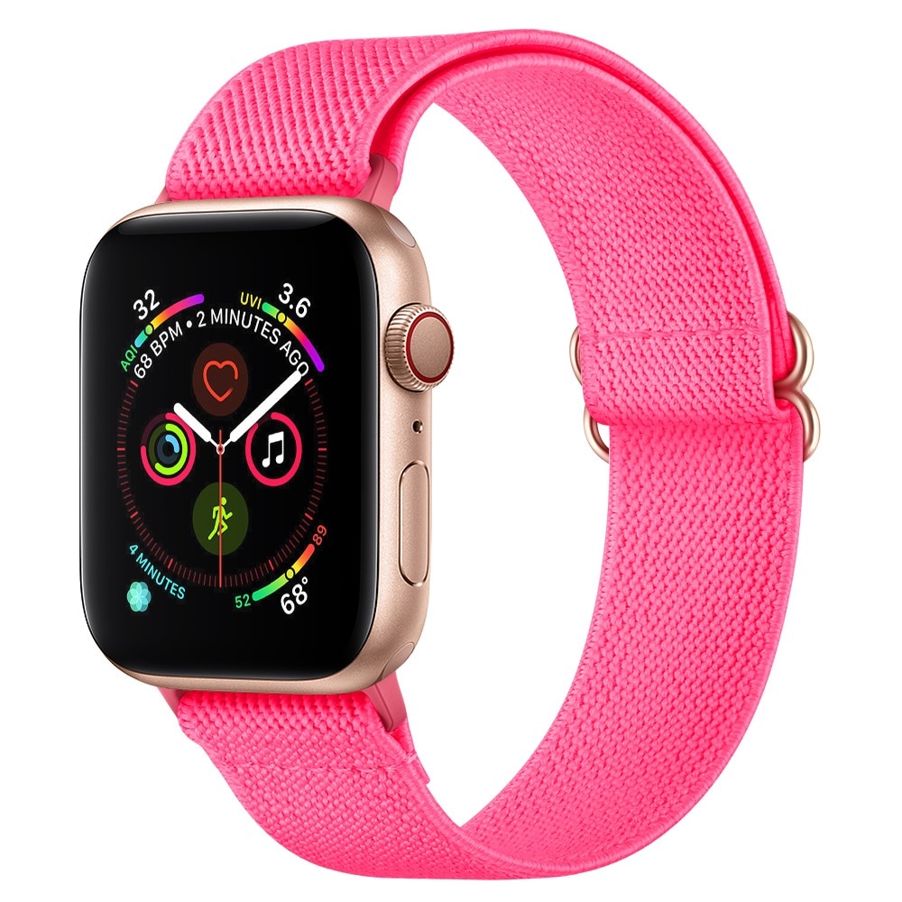 Apple Watch 41mm Series 8 Armband i resår, fuchsia