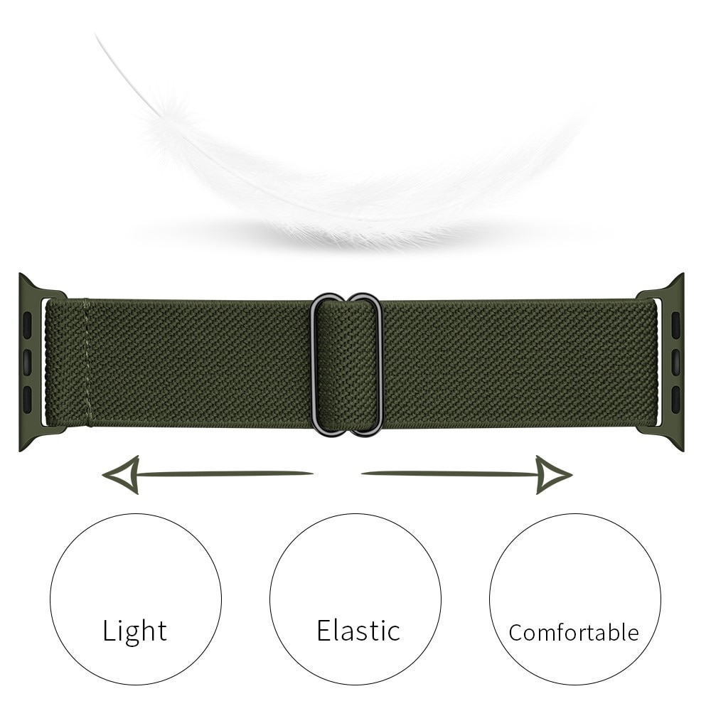 Apple Watch SE 40mm Armband i resår, grön