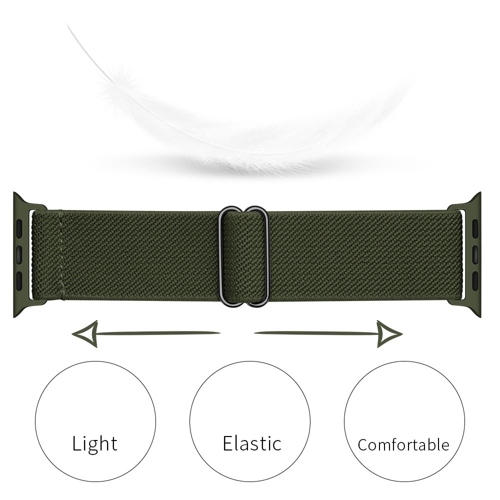 Apple Watch 41mm Series 7 Armband i resår, grön