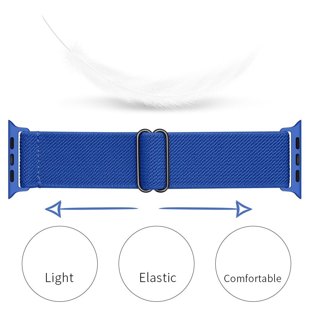 Apple Watch 45mm Series 9 Armband i resår, blå