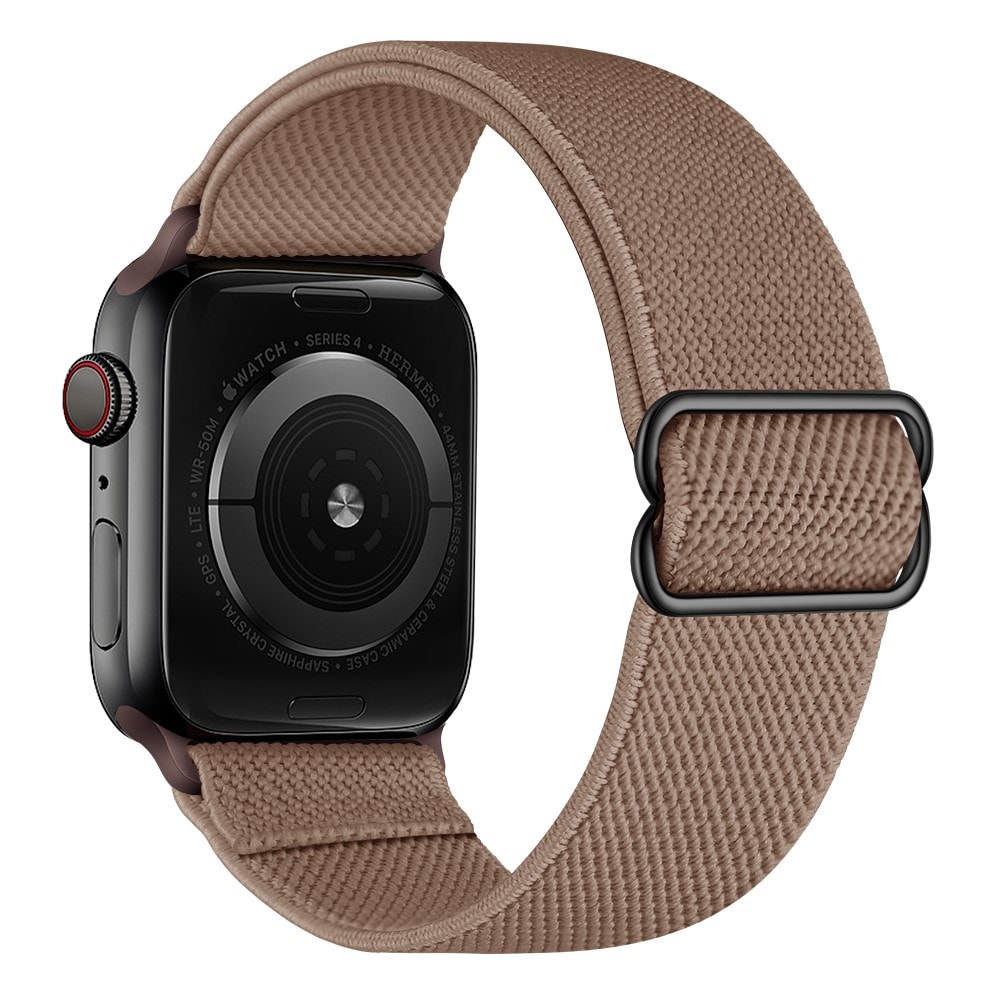 Apple Watch 41mm Series 8 Armband i resår, ljusbrun