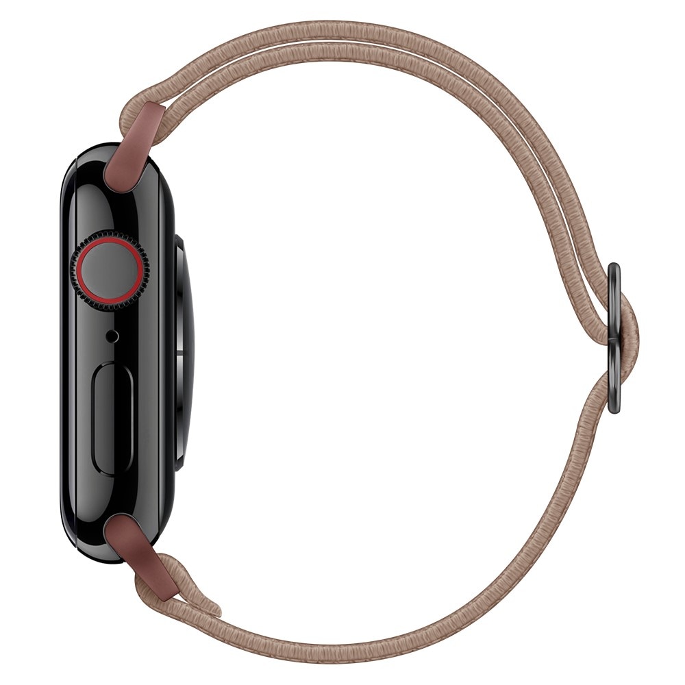 Apple Watch 41mm Series 8 Armband i resår, ljusbrun