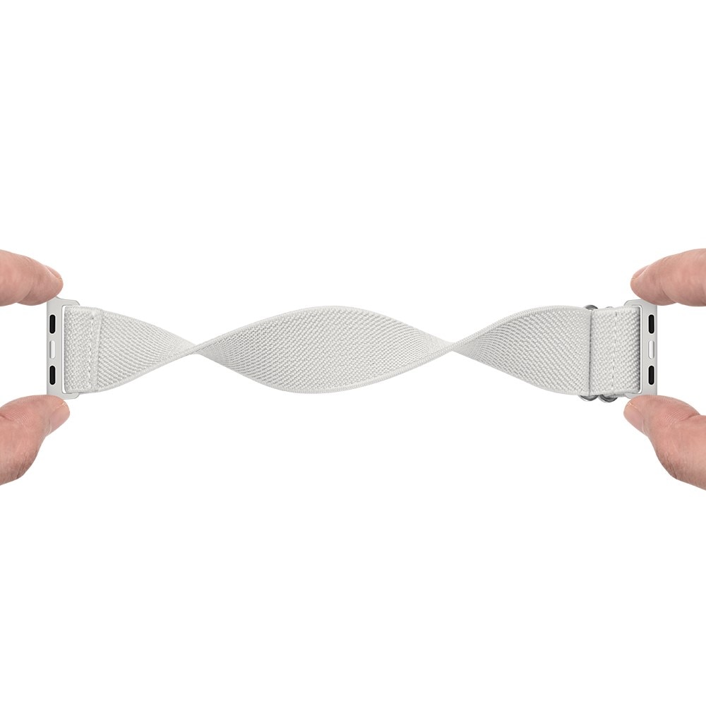 Apple Watch Ultra 49mm Armband i resår, vit