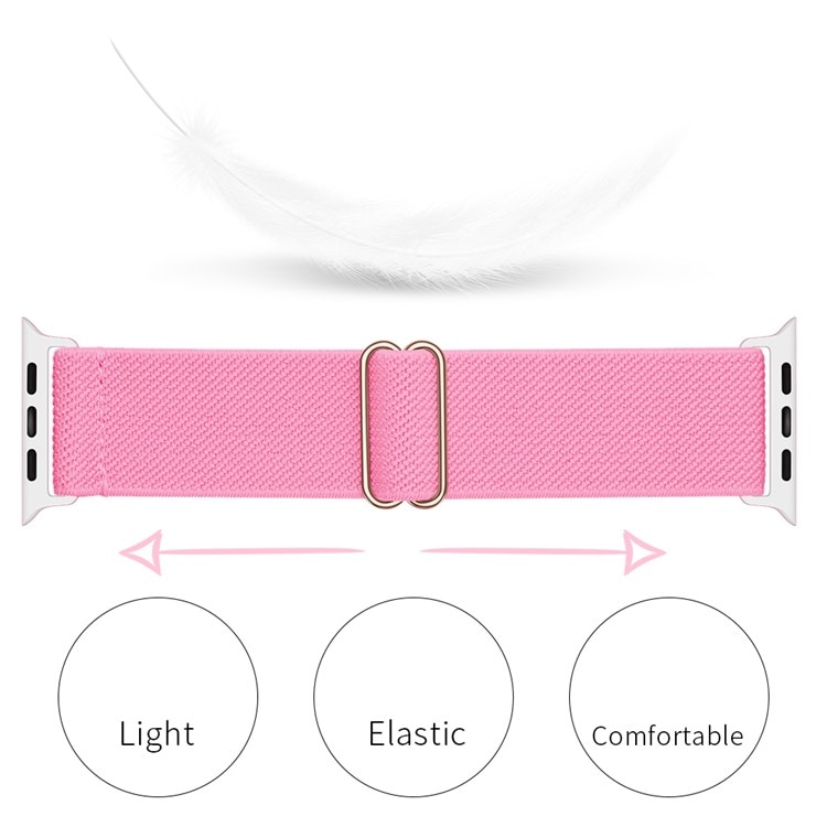 Apple Watch 45mm Series 9 Armband i resår, rosa