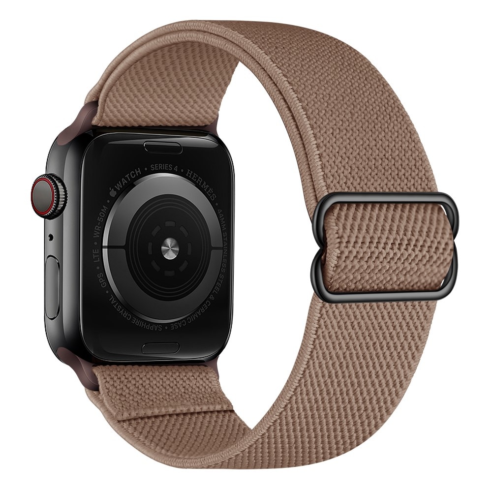 Apple Watch 45mm Series 7 Armband i resår, brun