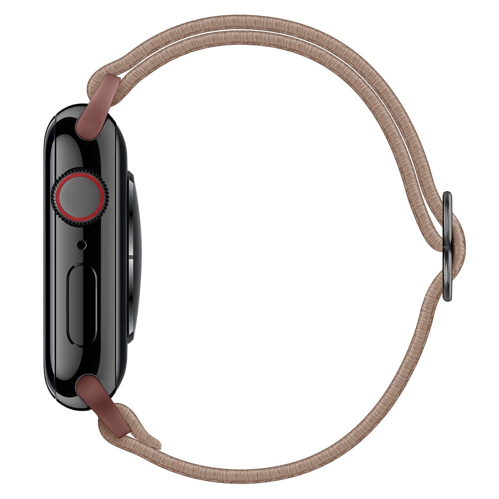 Apple Watch 45mm Series 9 Armband i resår, brun