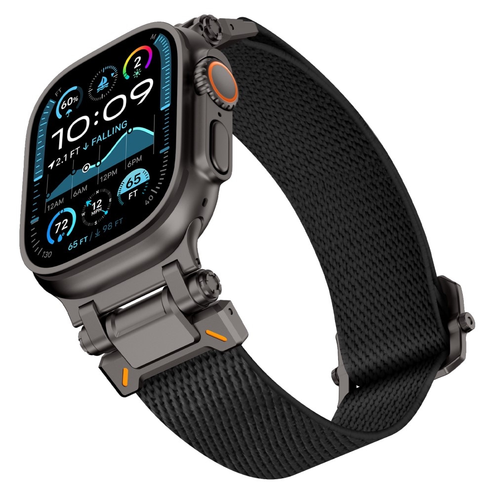 Apple Watch Series 7 45mm Armband i resår, Svart